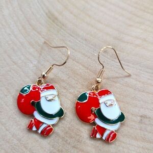 2/$20 Brand New Santa Claus Christmas Earrings